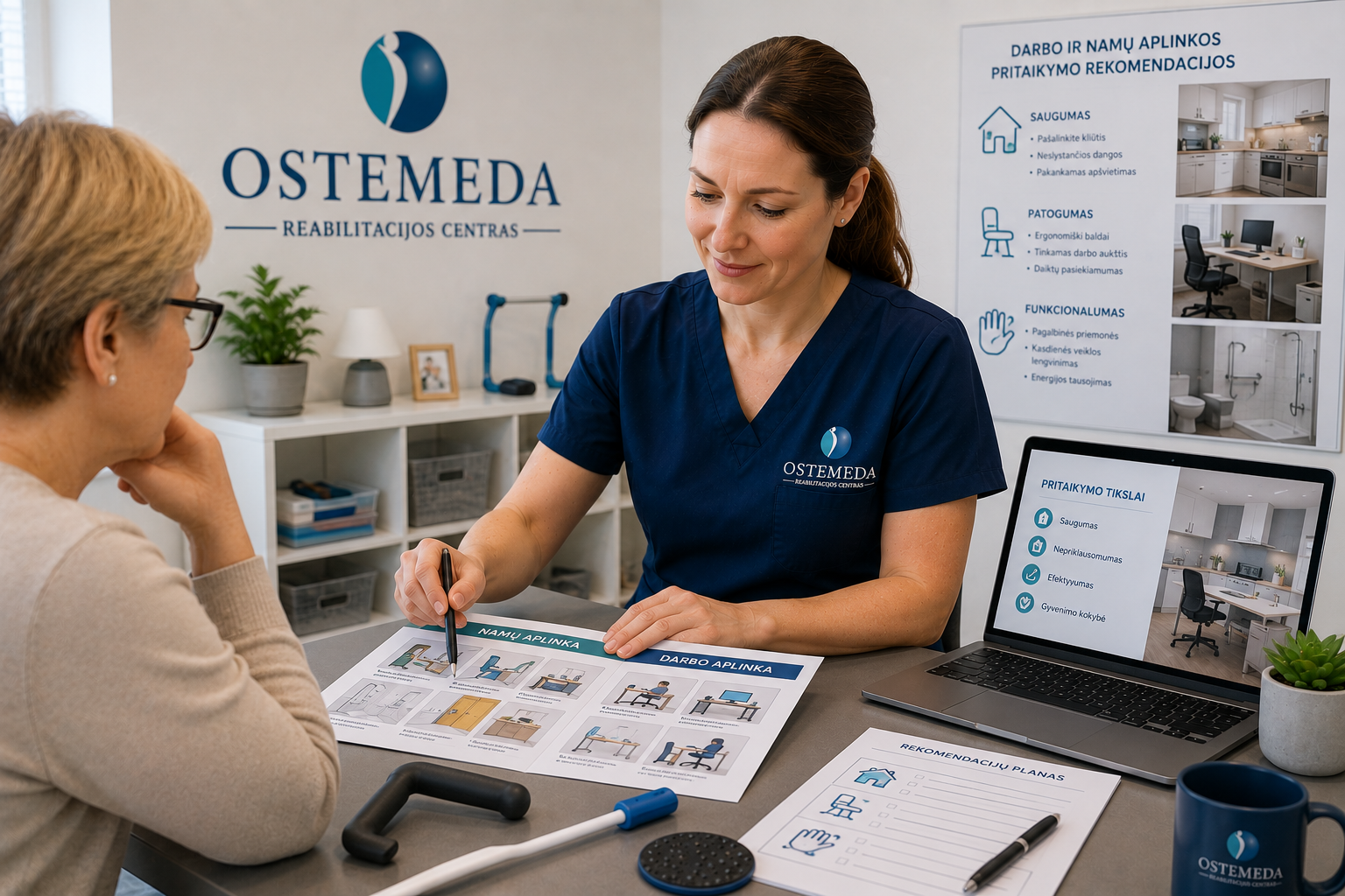 Darbo ir namų aplinkos pritaikymo rekomendacijos - ostemeda.lt